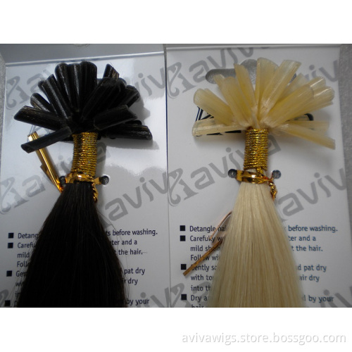 Pre Bonded Keratin Tip Human Hair Extensions